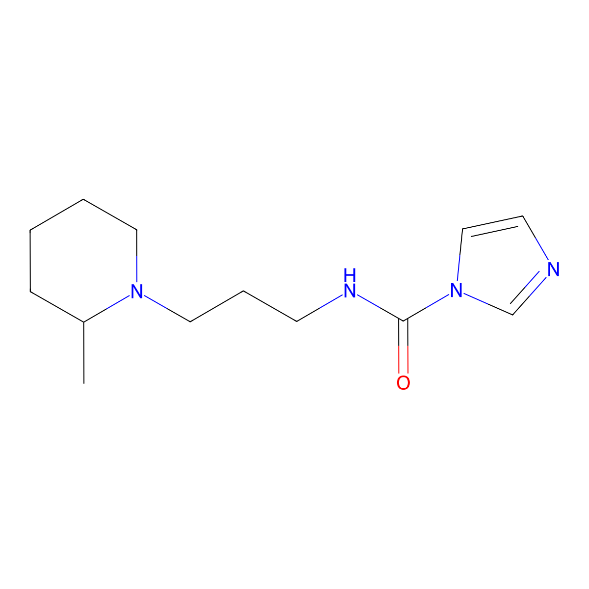 N-[3-(2-methylpiperidin-1-yl)propyl]-1H-imidazole-1-carboxamide molecular structure, CAS 1087797-68-9