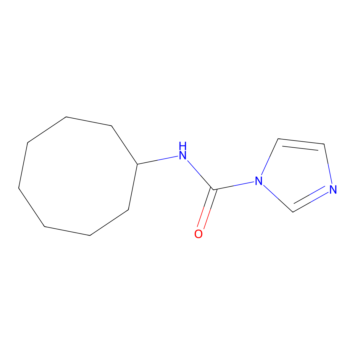 N-cyclooctyl-1H-imidazole-1-carboxamide molecular structure, CAS 1087797-71-4