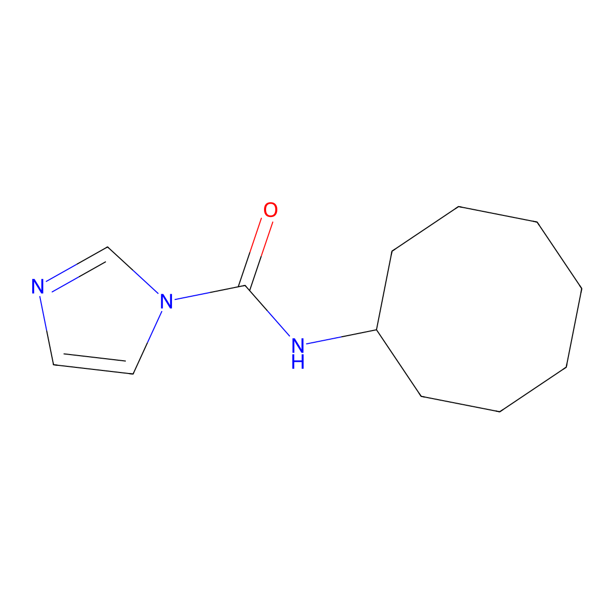N-cyclooctyl-1H-imidazole-1-carboxamide molecular structure, CAS 1087797-71-4
