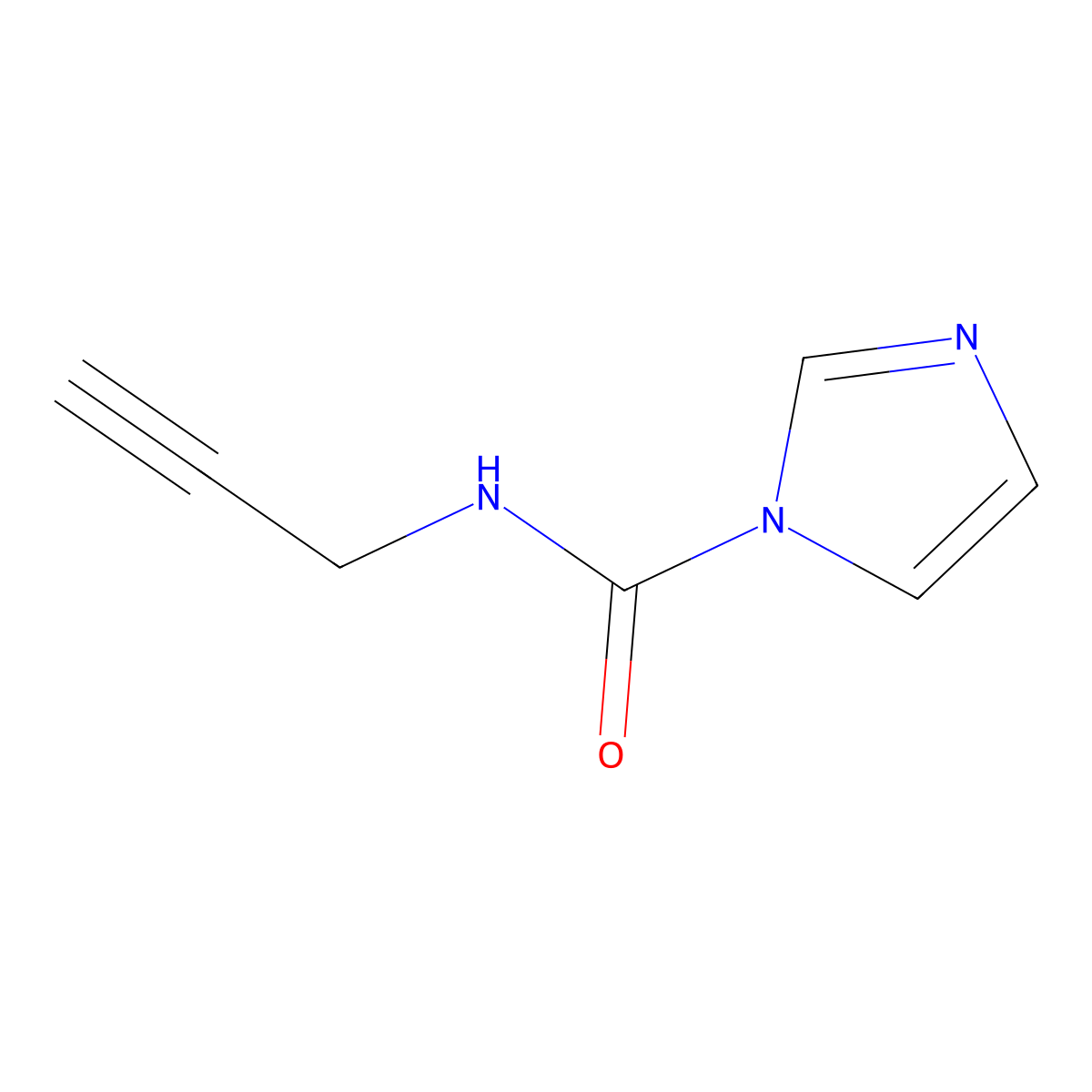N-(prop-2-yn-1-yl)-1H-imidazole-1-carboxamide molecular structure, CAS 1087797-72-5