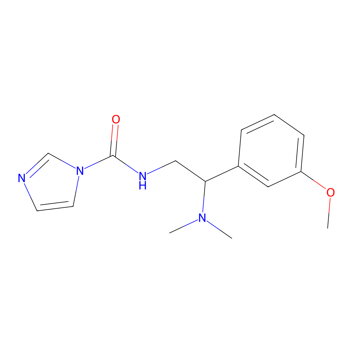 N-[2-(dimethylamino)-2-(3-methoxyphenyl)ethyl]-1H-imidazole-1-carboxamide molecular structure, CAS 1087797-73-6