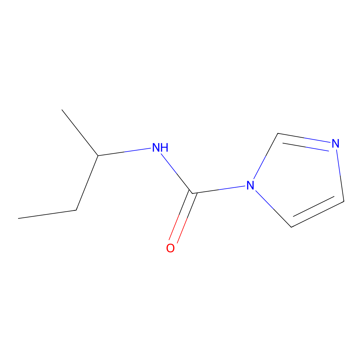 N-(sec-butyl)-1H-imidazole-1-carboxamide molecular structure, CAS 1087797-74-7