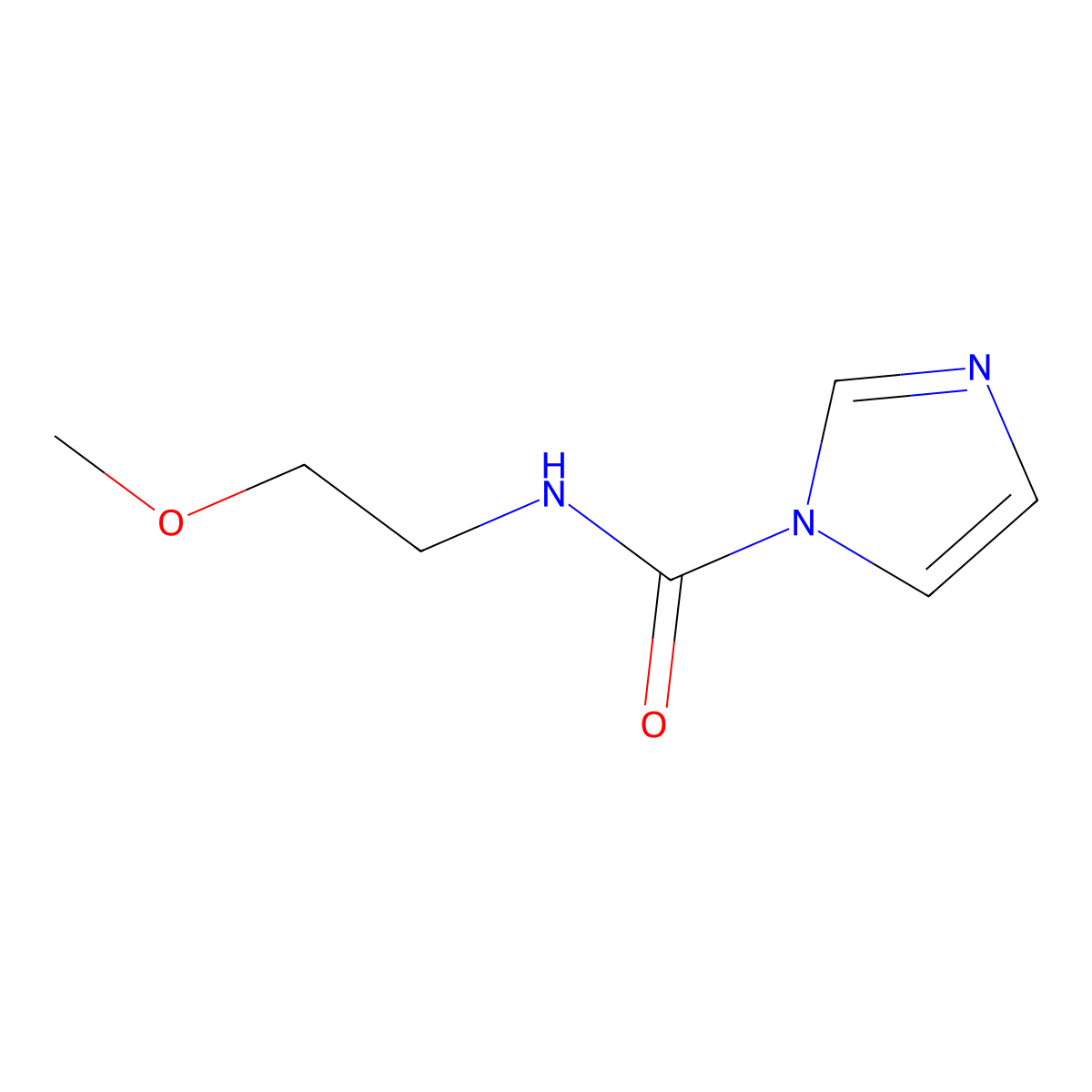 N-(2-methoxyethyl)-1H-imidazole-1-carboxamide molecular structure, CAS 1087797-77-0