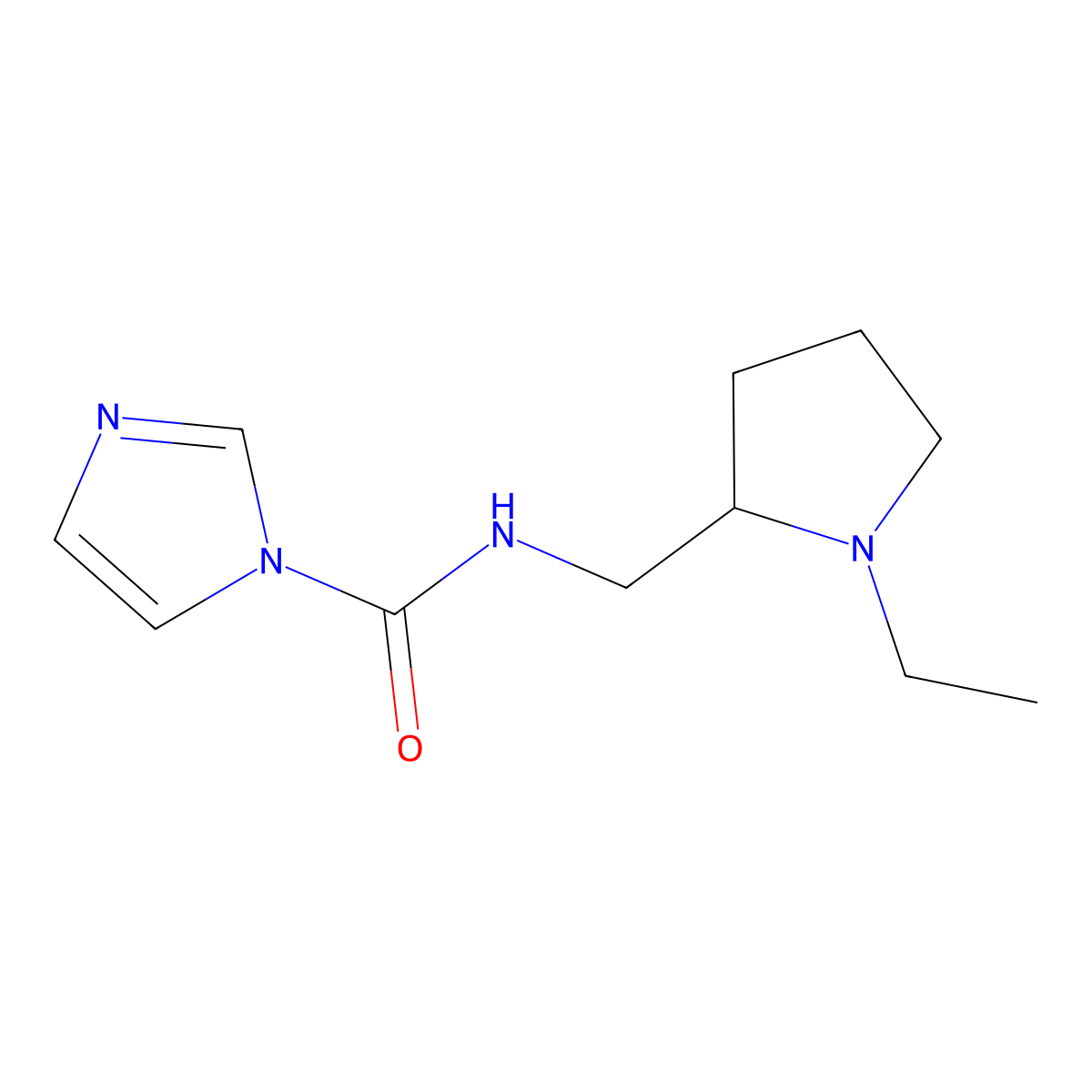 N-[(1-ethylpyrrolidin-2-yl)methyl]-1H-imidazole-1-carboxamide molecular structure, CAS 1087797-78-1