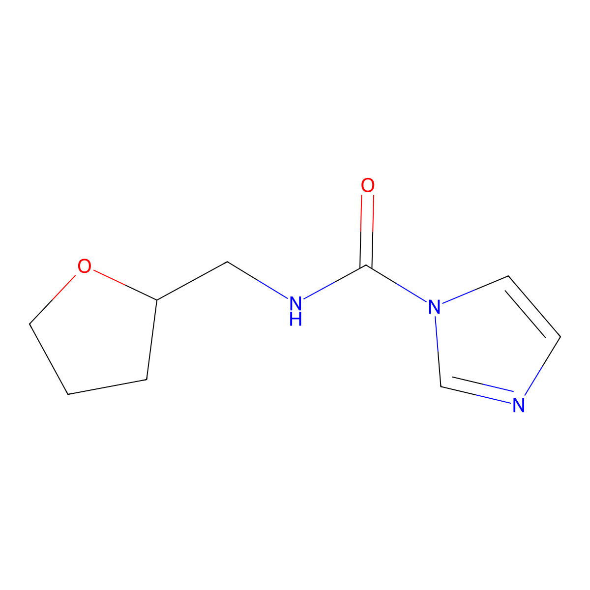 N-[(oxolan-2-yl)methyl]-1H-imidazole-1-carboxamide molecular structure, CAS 1087797-82-7
