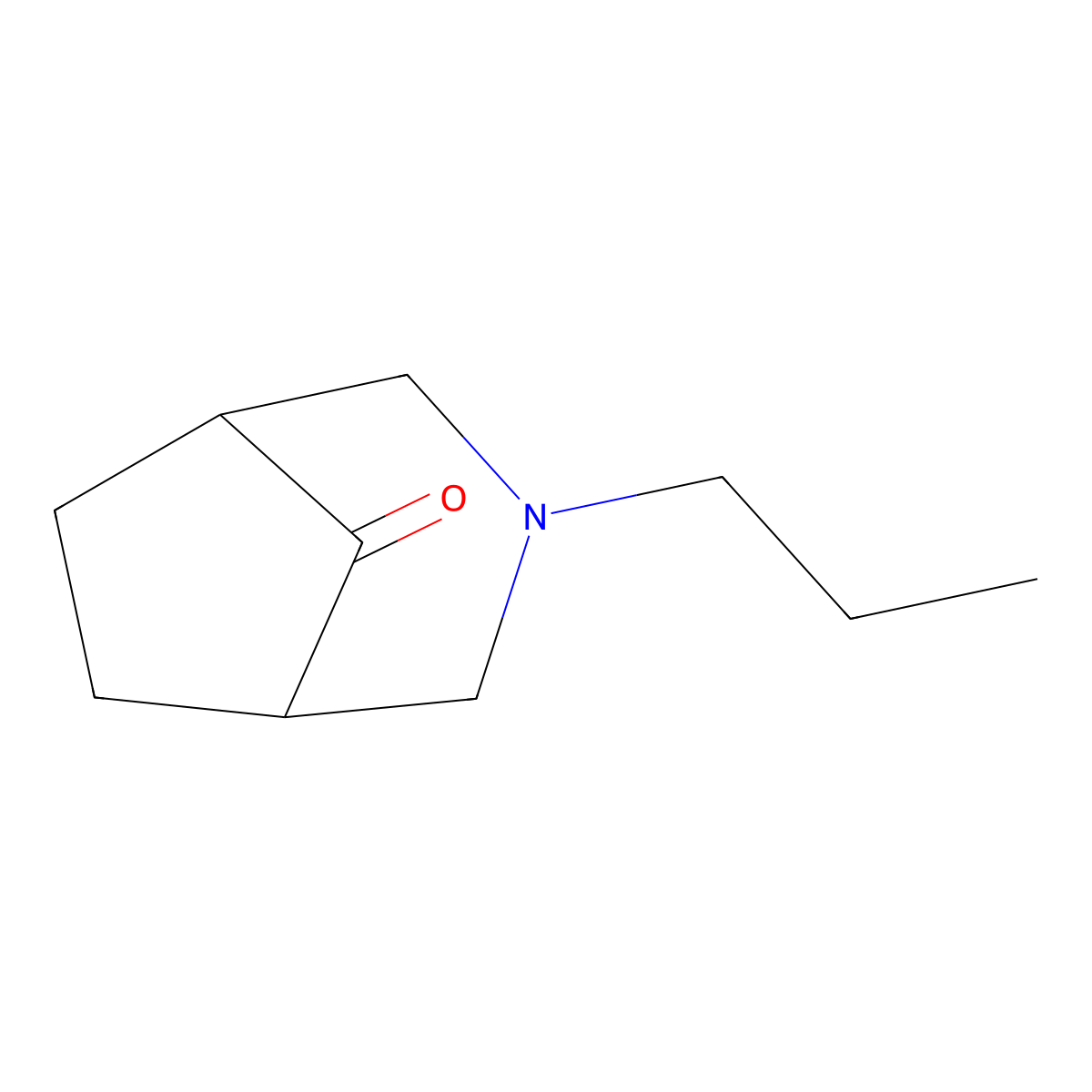 3-Propyl-3-azabicyclo[3.2.1]octan-8-one molecular structure, CAS 1087798-48-8