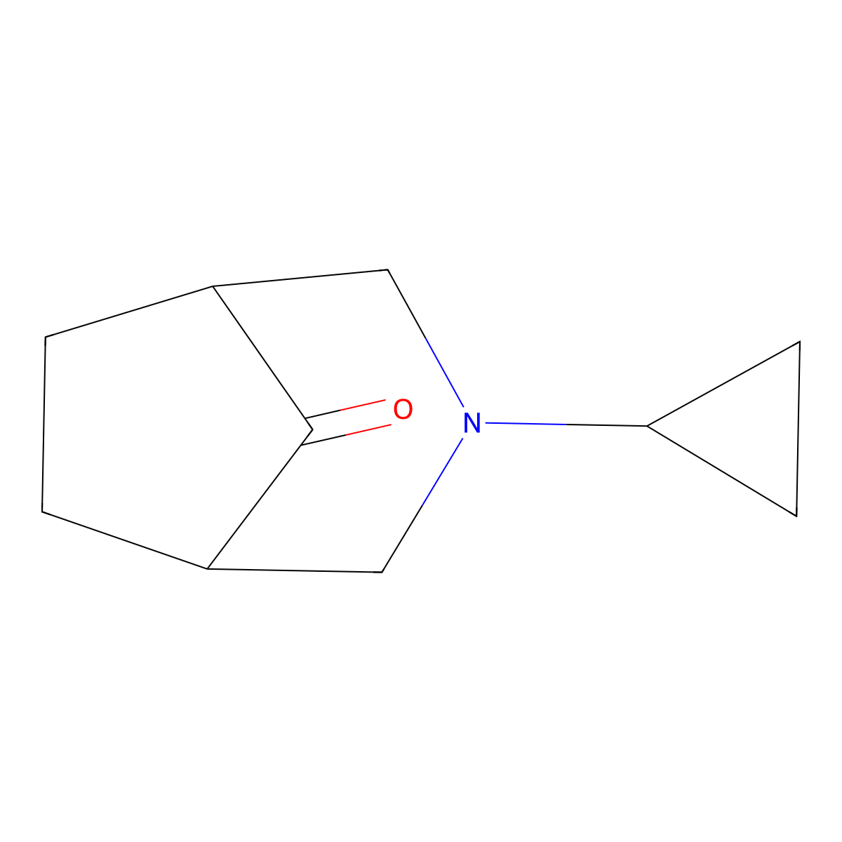 3-Cyclopropyl-3-azabicyclo[3.2.1]octan-8-one molecular structure, CAS 1087798-49-9