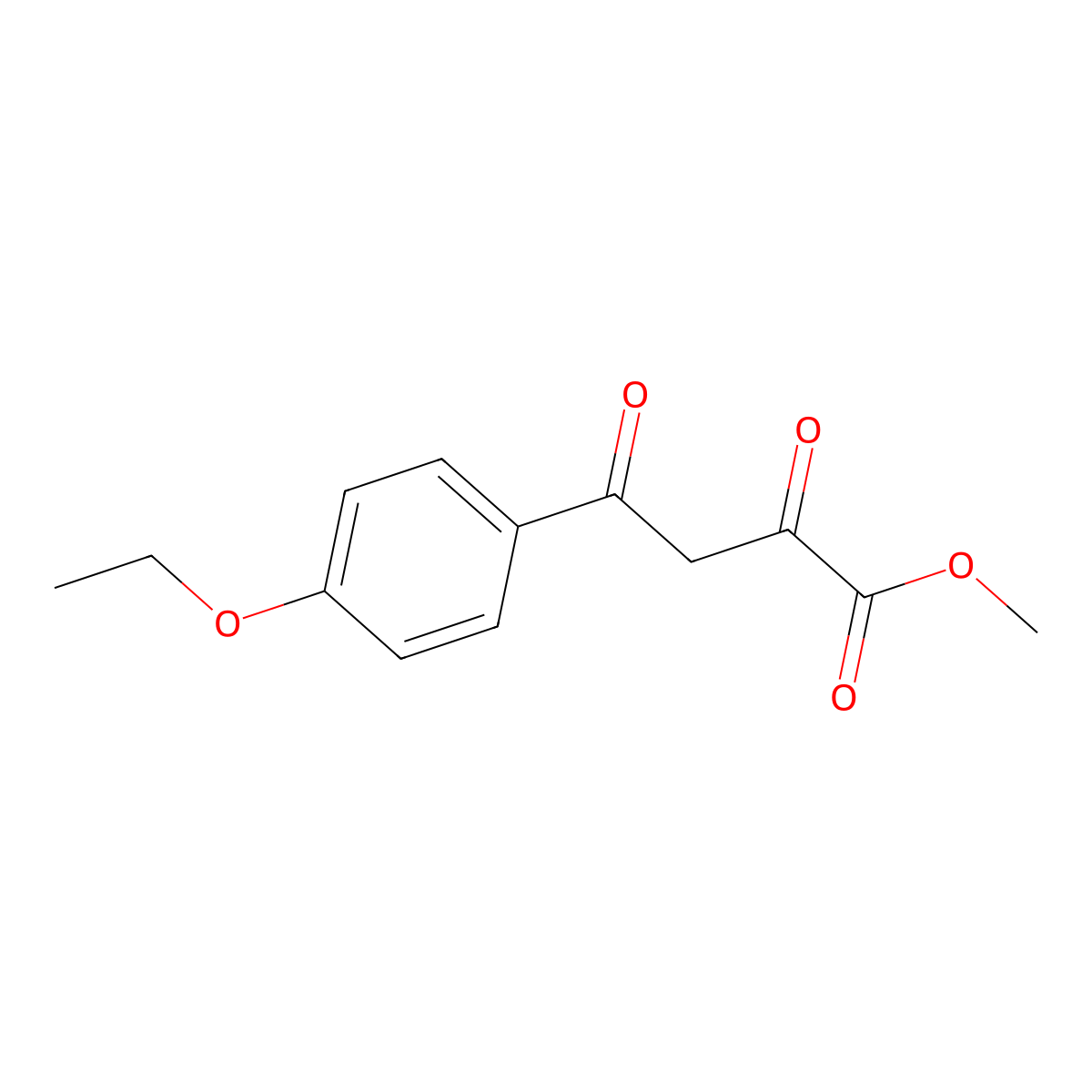 Methyl 4-(4-ethoxyphenyl)-2,4-dioxobutanoate molecular structure, CAS 108783-91-1