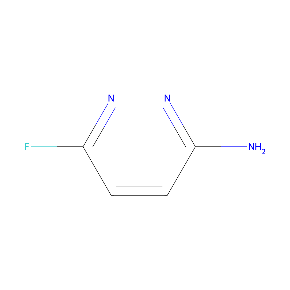 6-Fluoropyridazin-3-amine molecular structure, CAS 108784-42-5