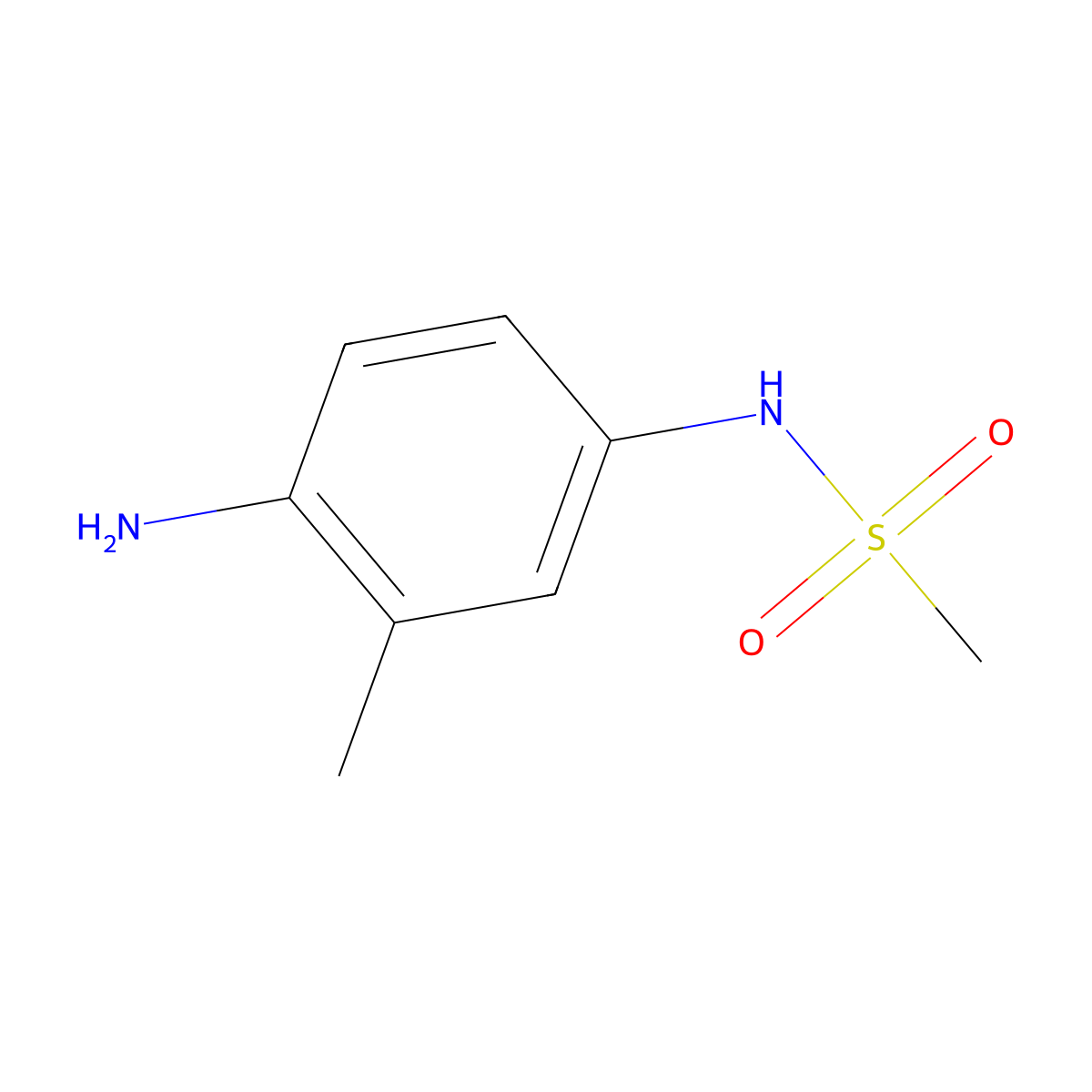 N-(4-Amino-3-methylphenyl)methanesulfonamide molecular structure, CAS 108791-97-5