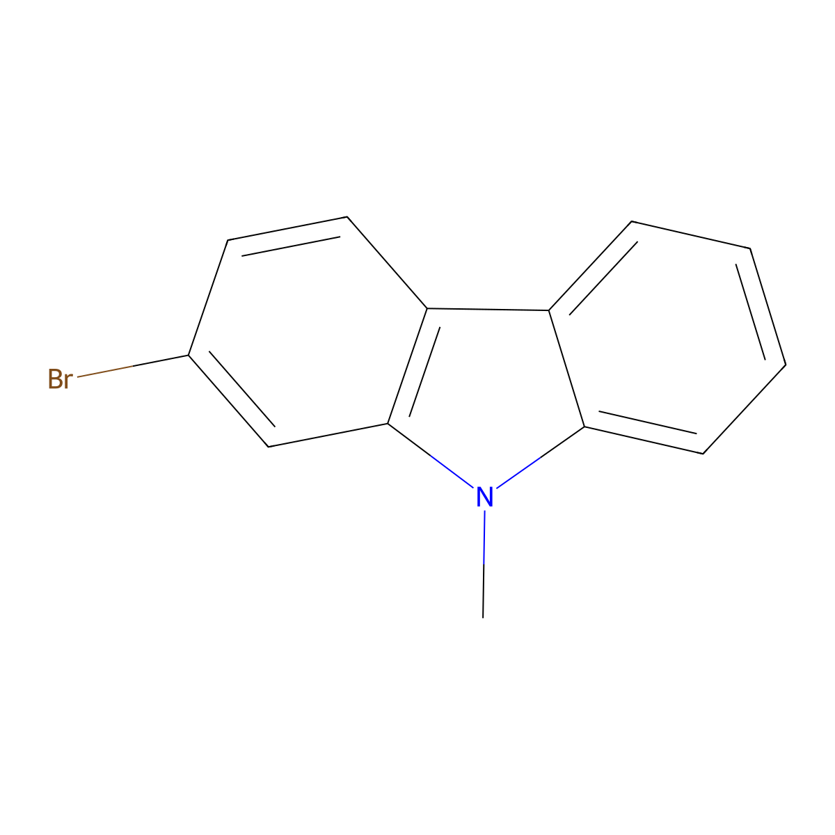 2-Bromo-9-methyl-9h-carbazole molecular structure, CAS 108793-89-1