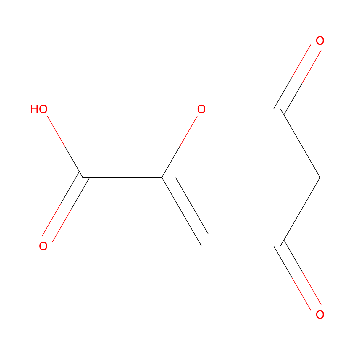 3,4-Dihydro-2,4-dioxo-2H-pyran-6-carboxylic acid molecular structure, CAS 108799-25-3