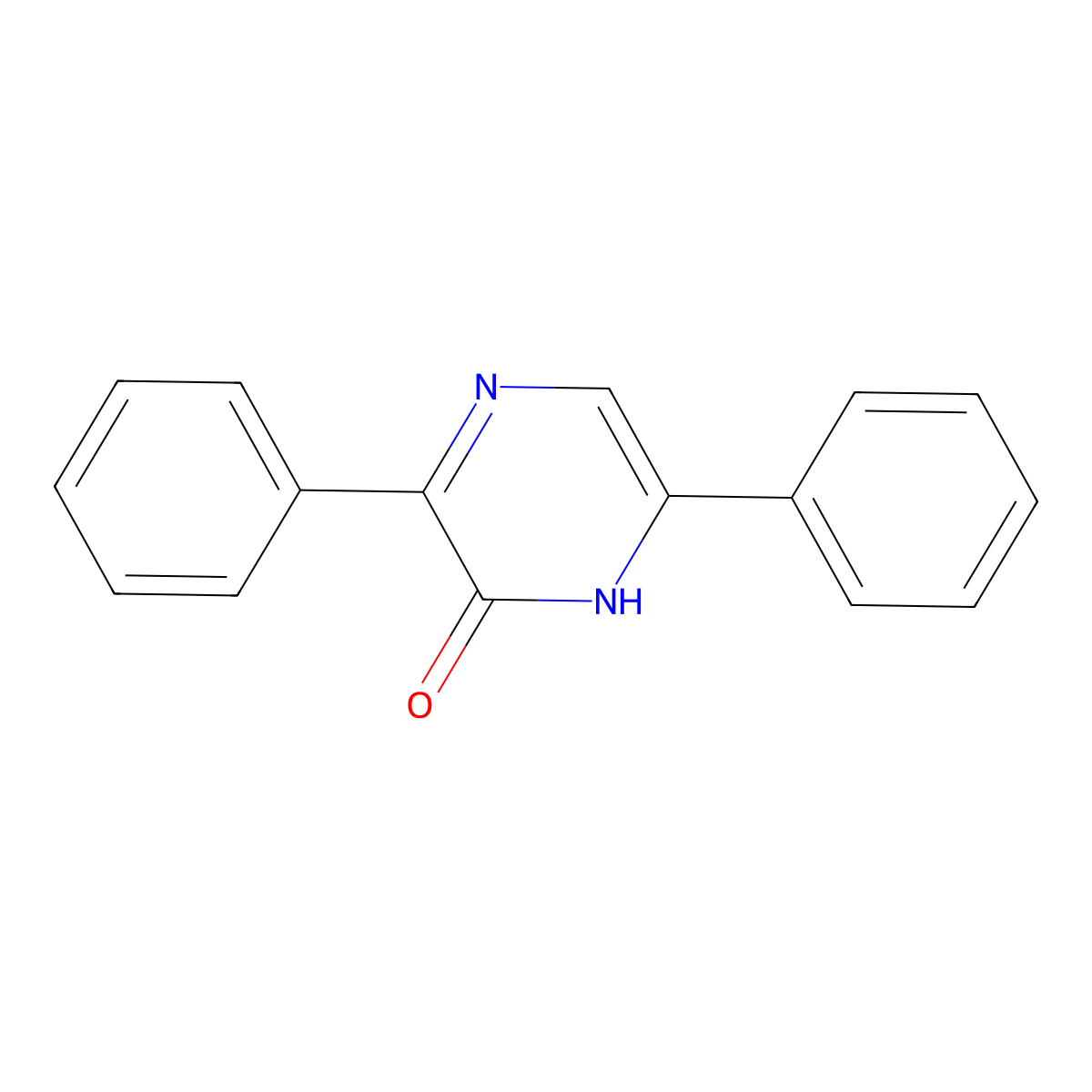 3,6-Diphenyl-2-pyrazinol molecular structure, CAS 1088-34-2