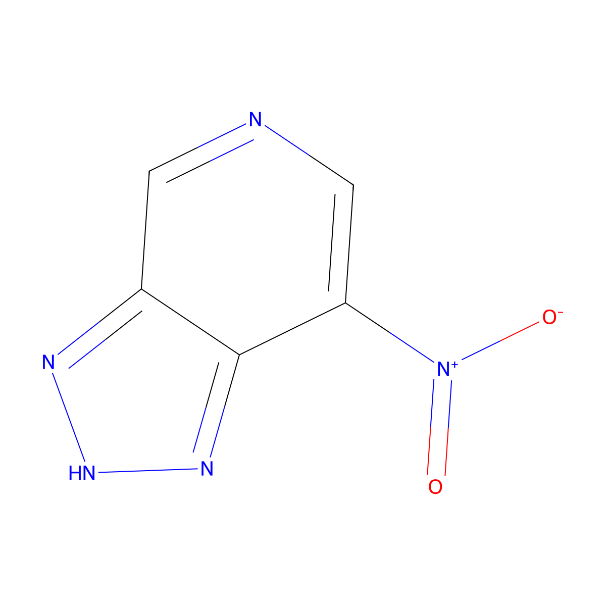 7-Nitro-1H-[1,2,3]triazolo[4,5-C]pyridine molecular structure, CAS 108800-64-2