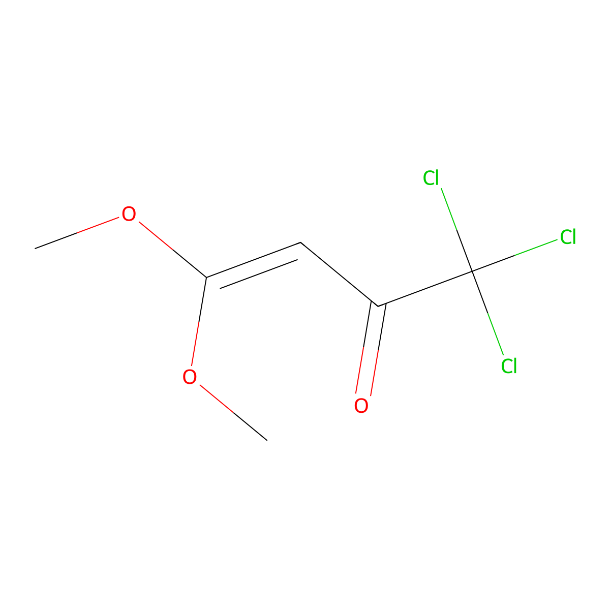 1,1,1-Trichloro-4,4-dimethoxybut-3-en-2-one molecular structure, CAS 108800-97-1