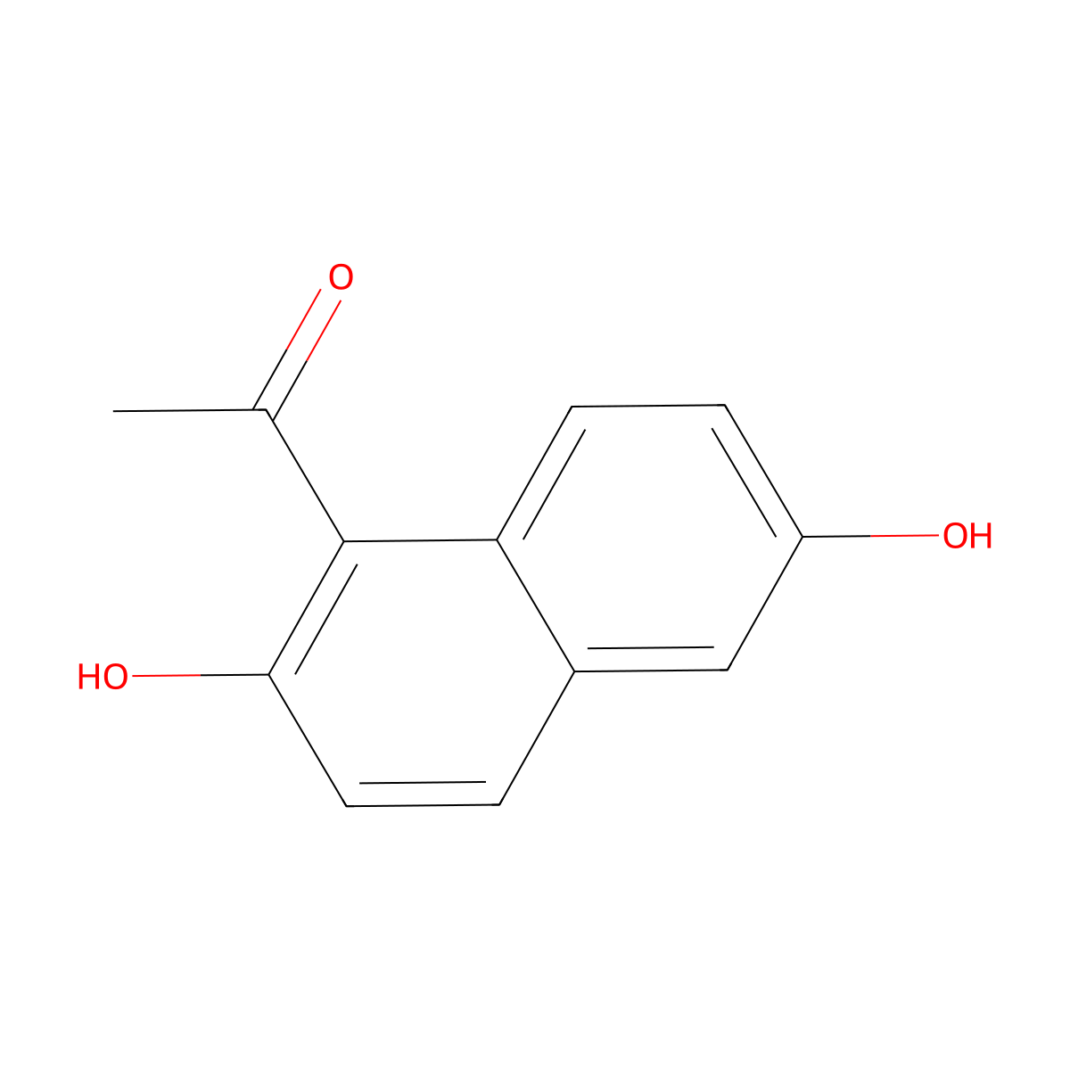 1-Acetyl-2,6-dihydroxynaphthalene molecular structure, CAS 108804-50-8