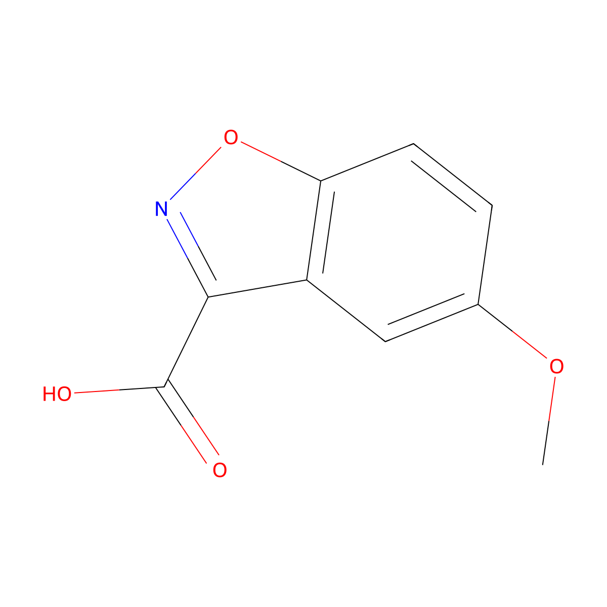 5-Methoxy-benzo[d]isoxazole-3-carboxylic acid molecular structure, CAS 108805-39-6