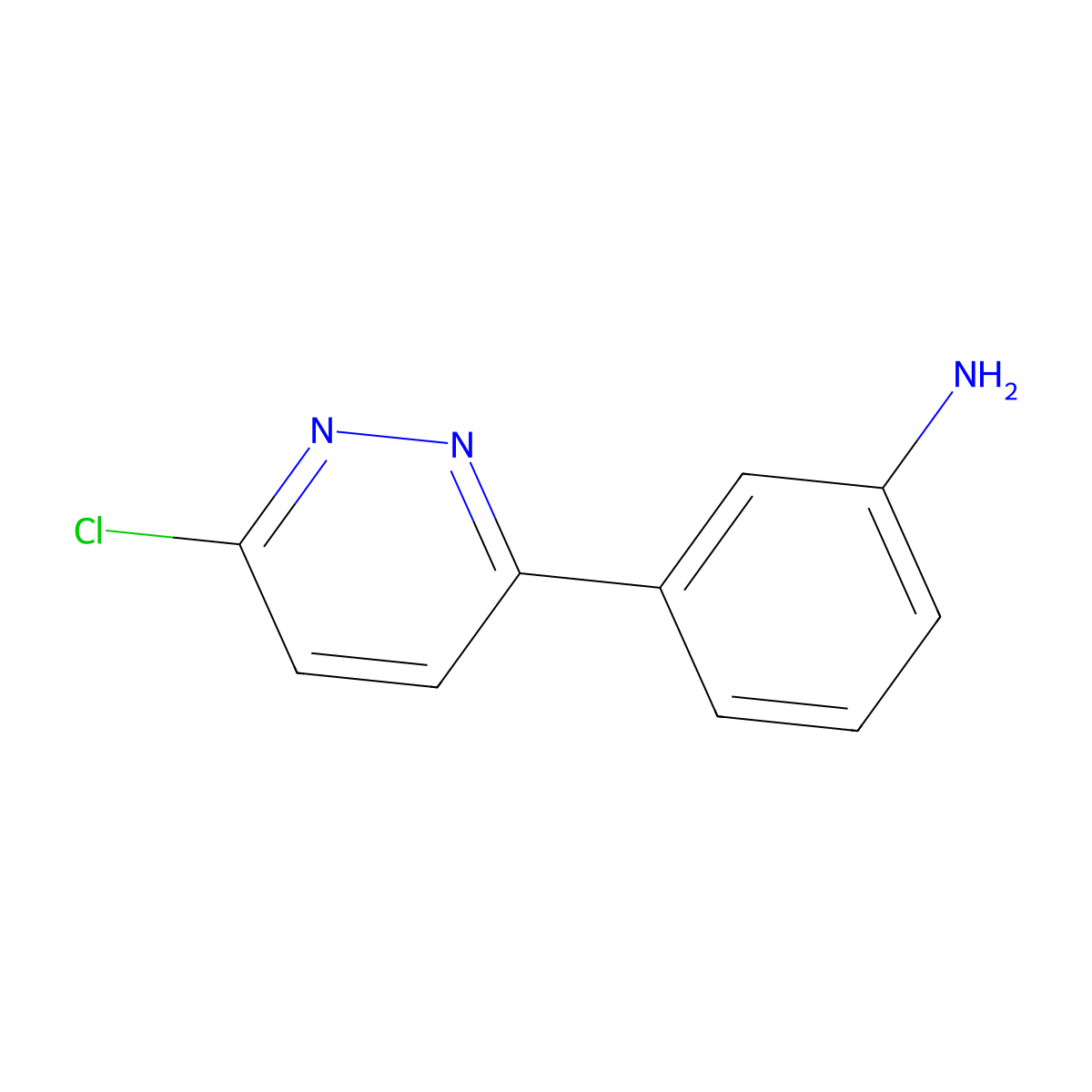 3-(6-Chloropyridazin-3-yl)aniline molecular structure, CAS 108810-90-8