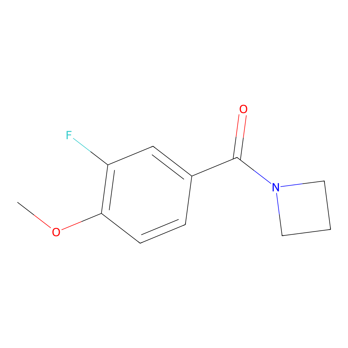 1-(3-Fluoro-4-methoxybenzoyl)azetidine molecular structure, CAS 1088168-02-8