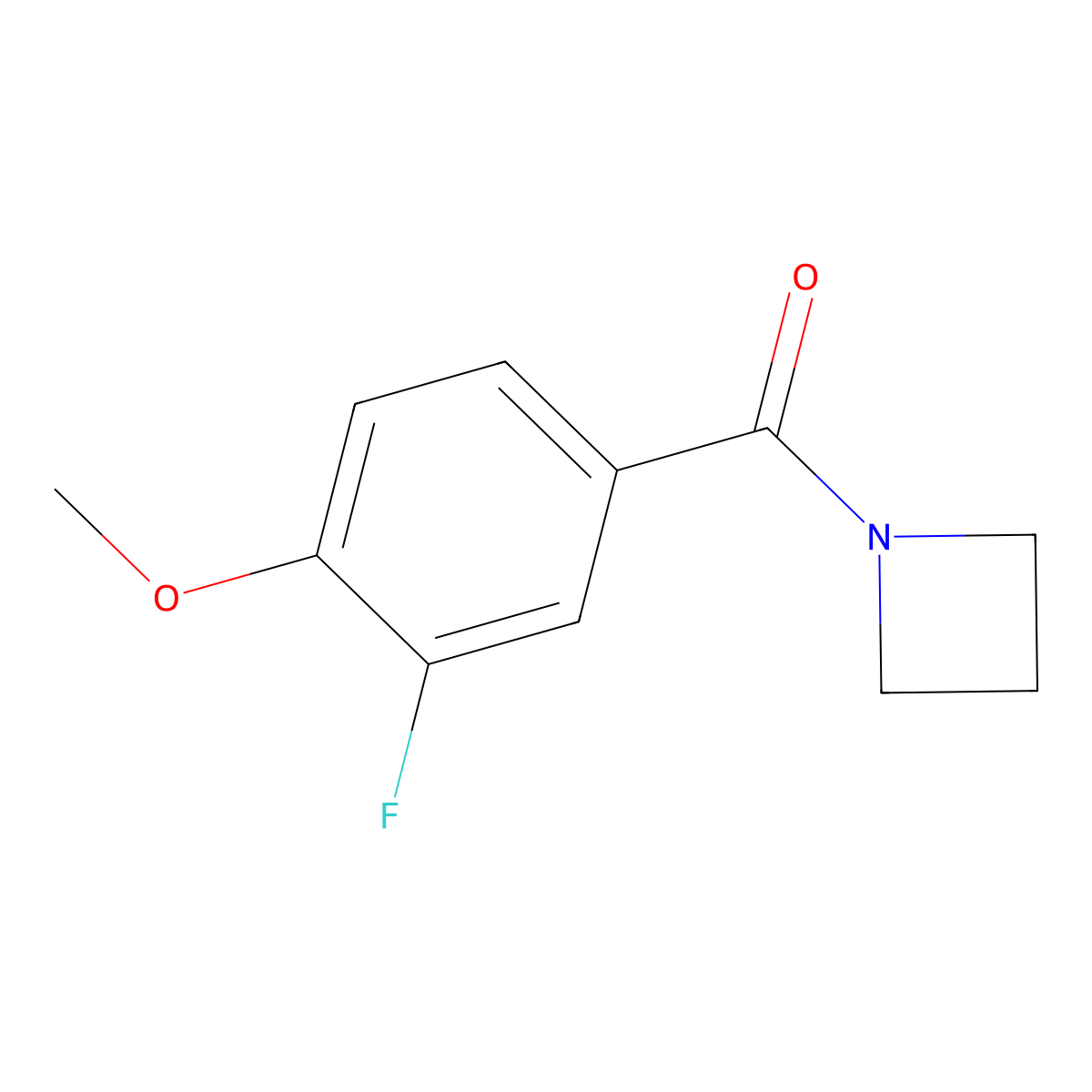 1-(3-Fluoro-4-methoxybenzoyl)azetidine molecular structure, CAS 1088168-02-8
