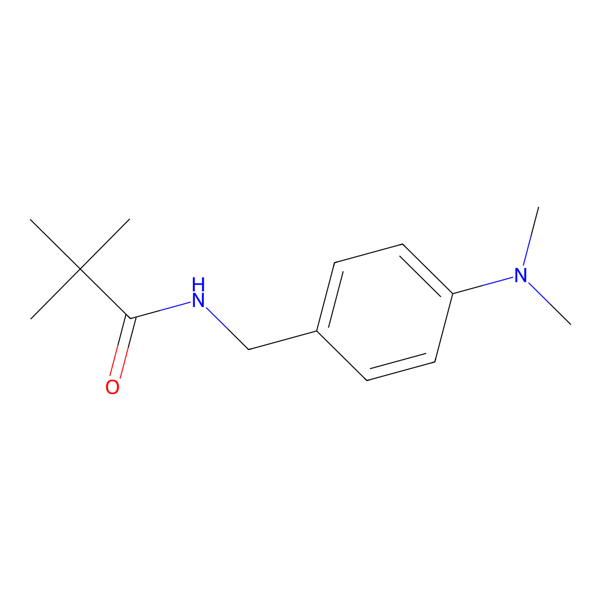 n-(4-(Dimethylamino)benzyl)pivalamide molecular structure, CAS 1088174-95-1