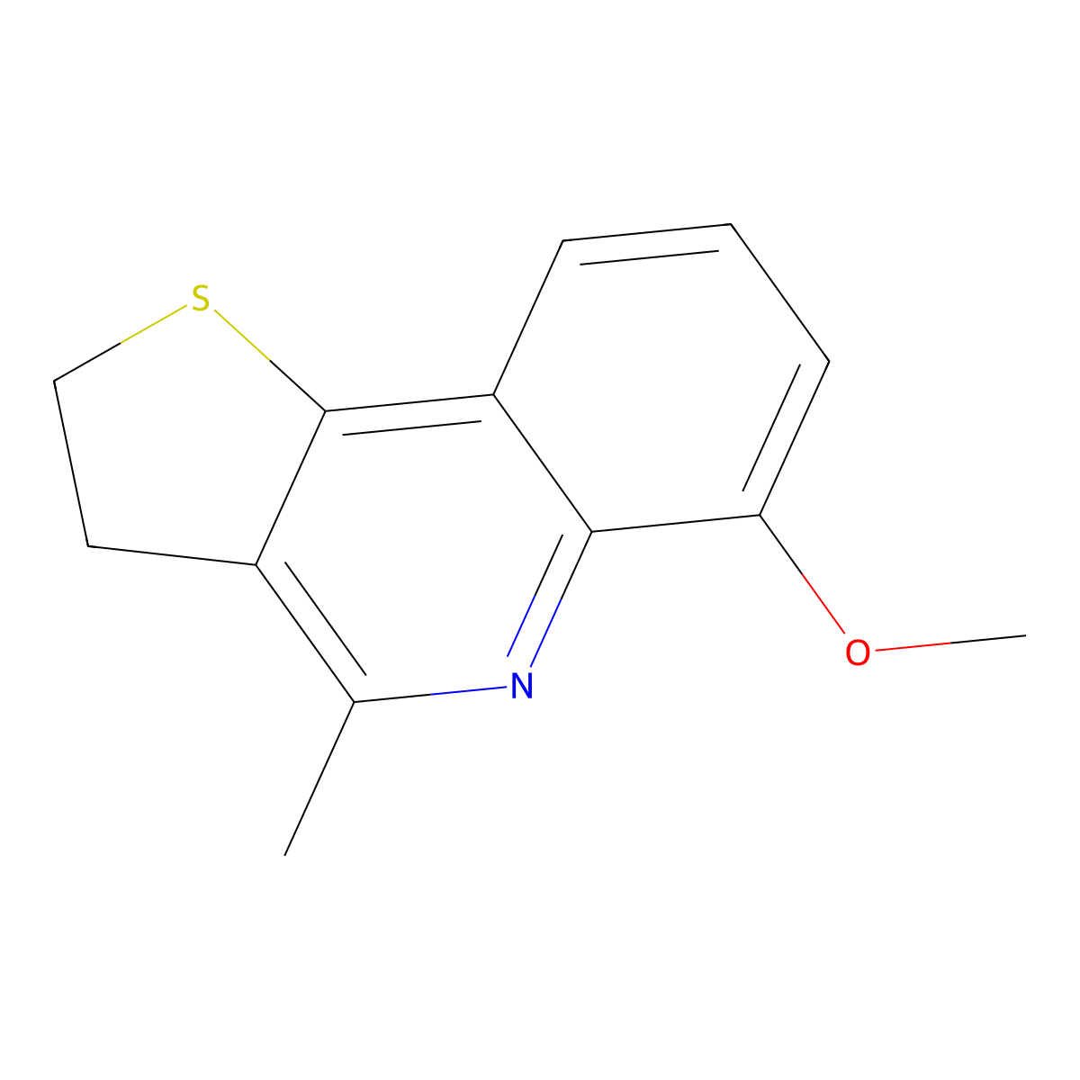 6-Methoxy-4-methyl-2,3-dihydrothieno[3,2-c]quinoline molecular structure, CAS 108819-18-7