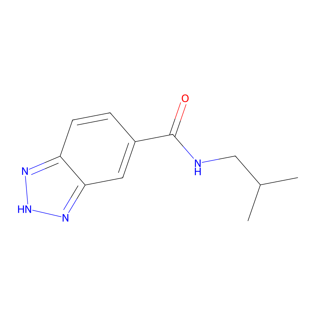 n-Isobutyl-1h-benzo[d][1,2,3]triazole-6-carboxamide molecular structure, CAS 1088202-10-1