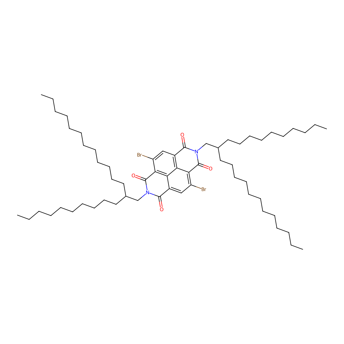 4,9-Dibromo-2,7-bis(2-decyltetradecyl)benzo[lmn][3,8]phenanthroline-1,3,6,8(2H,7H)-tetraone molecular structure, CAS 1088205-04-2