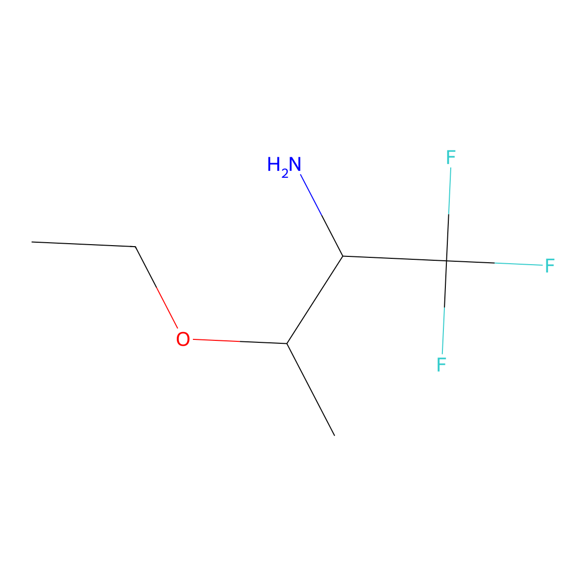 3-Ethoxy-1,1,1-trifluorobutan-2-amine molecular structure, CAS 1088228-44-7