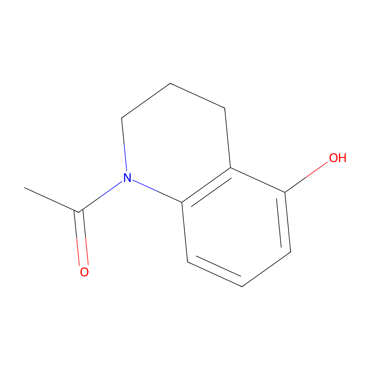 1-(5-Hydroxy-3,4-dihydroquinolin-1(2H)-yl)ethanone molecular structure, CAS 108825-08-7