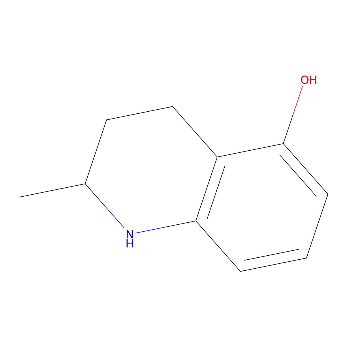2-Methyl-1,2,3,4-tetrahydroquinolin-5-ol molecular structure, CAS 108825-11-2