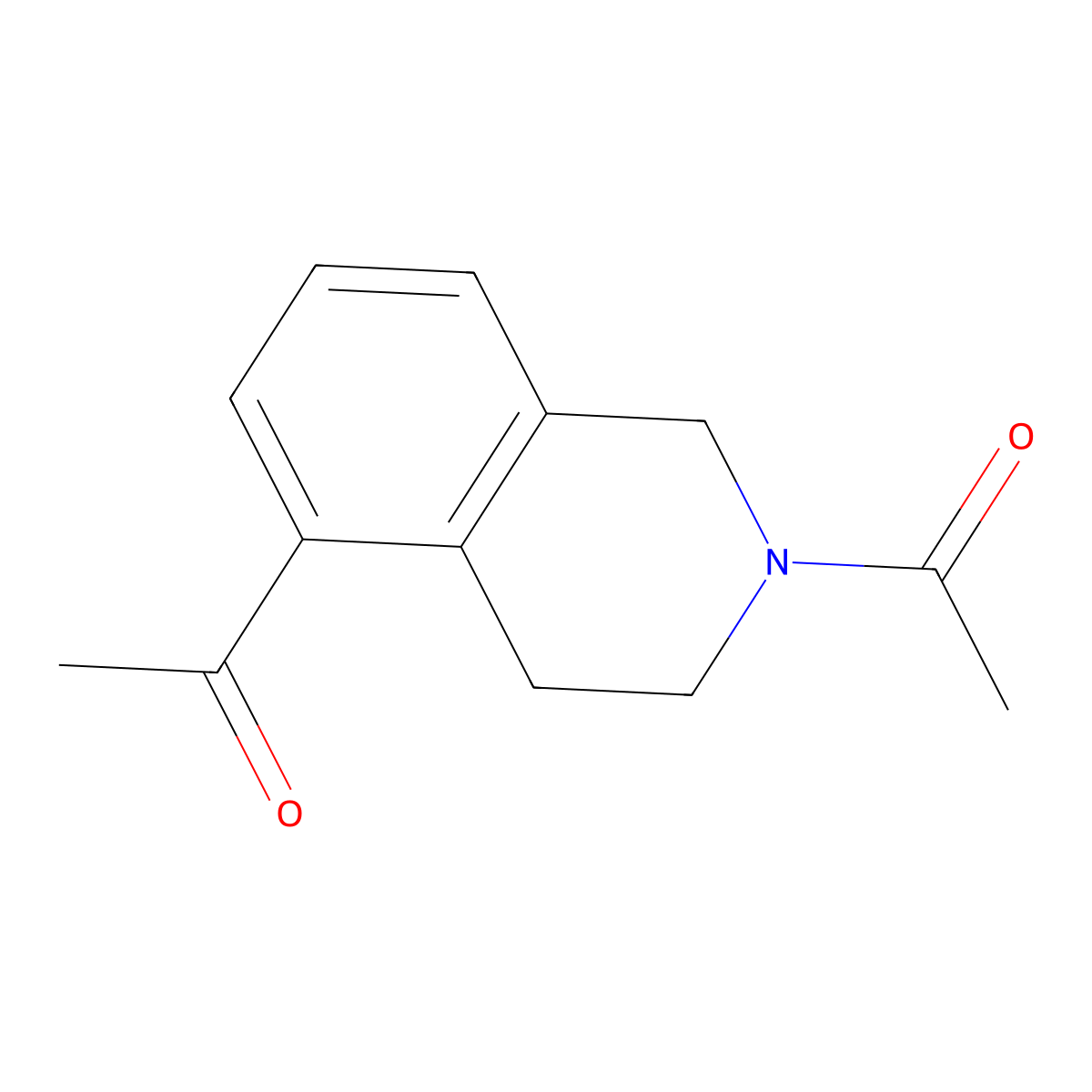 1,1'-(3,4-Dihydroisoquinoline-2,5(1H)-diyl)diethanone molecular structure, CAS 108825-20-3