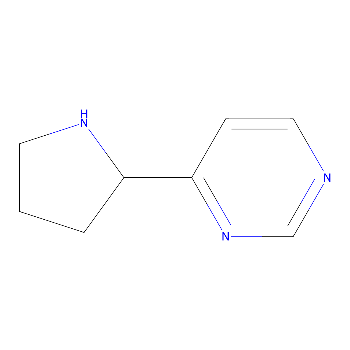 4-(Pyrrolidin-2-yl)pyrimidine molecular structure, CAS 108831-49-8