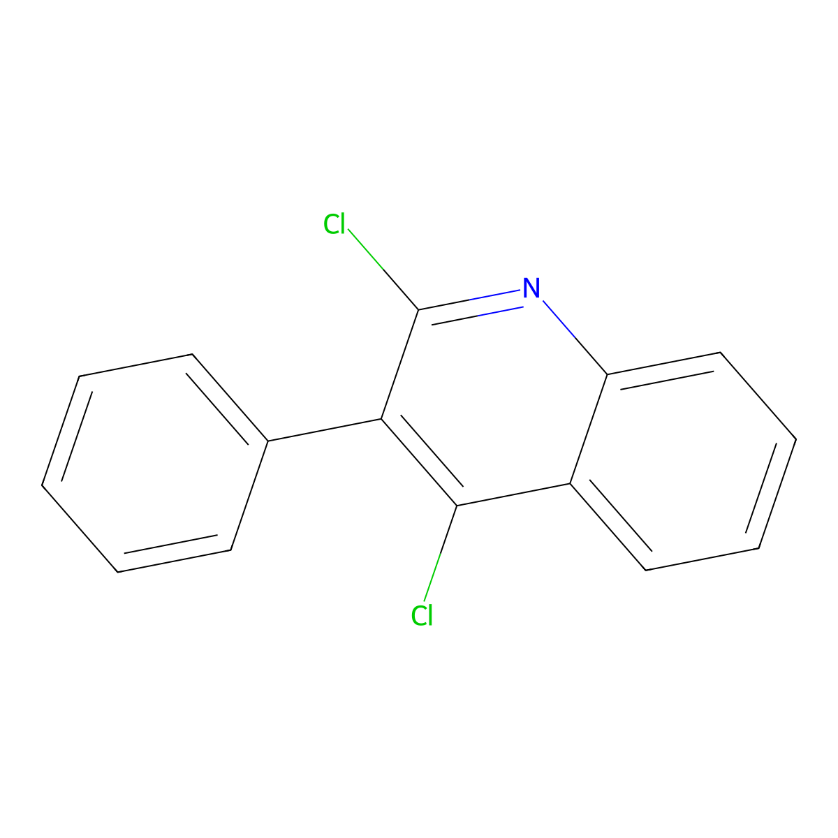2,4-Dichloro-3-phenylquinoline molecular structure, CAS 108832-15-1