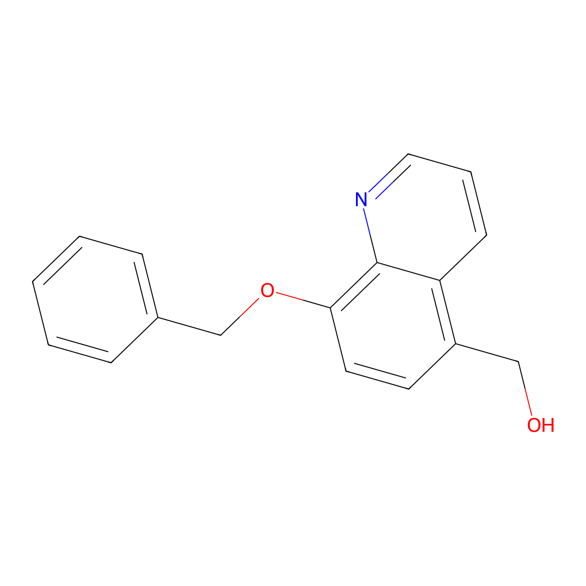 (8-(Benzyloxy)quinolin-5-yl)methanol molecular structure, CAS 108835-25-2