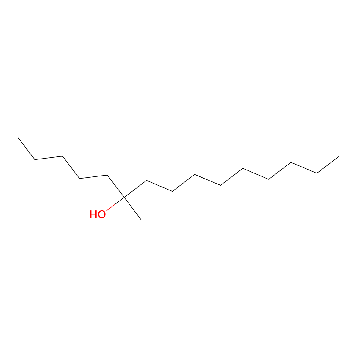 6-Methyl-6-pentadecanol molecular structure, CAS 108836-86-8
