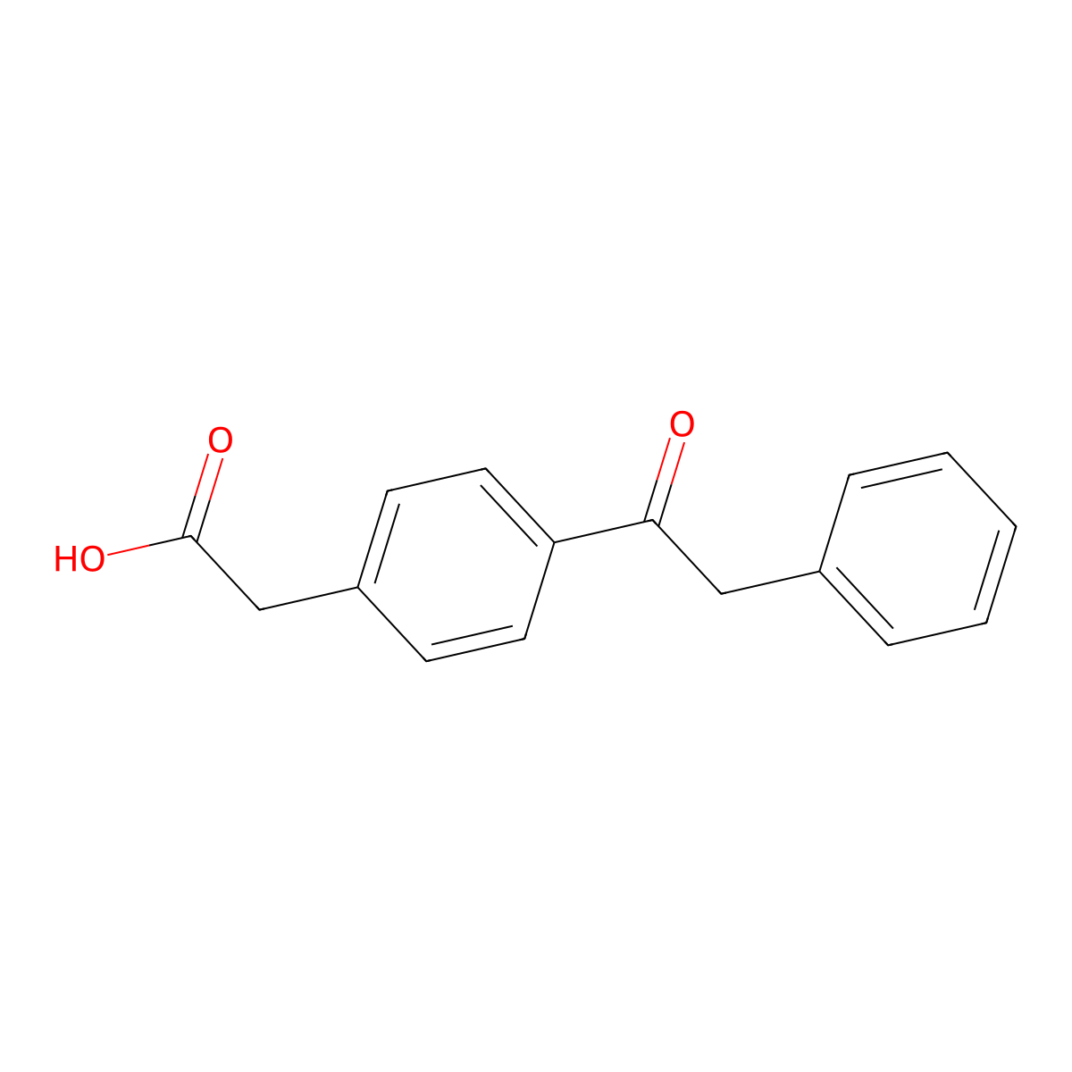 2-(4-(2-Phenylacetyl)phenyl)acetic acid molecular structure, CAS 108837-08-7