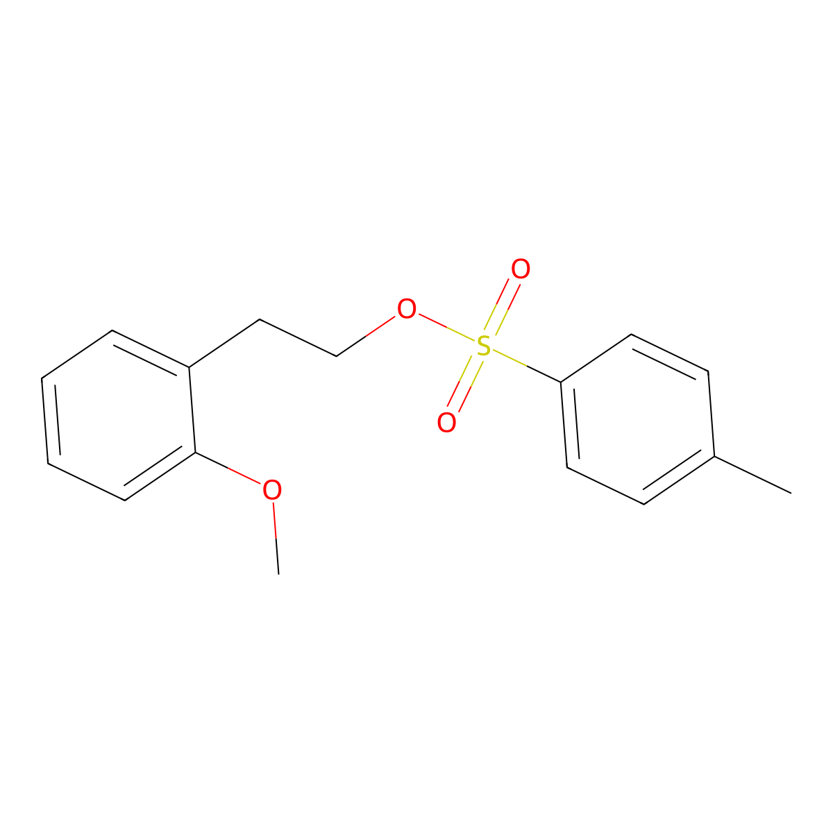 2-(2-Methoxyphenyl)ethyl 4-methylbenzene-1-sulfonate molecular structure, CAS 108840-41-1
