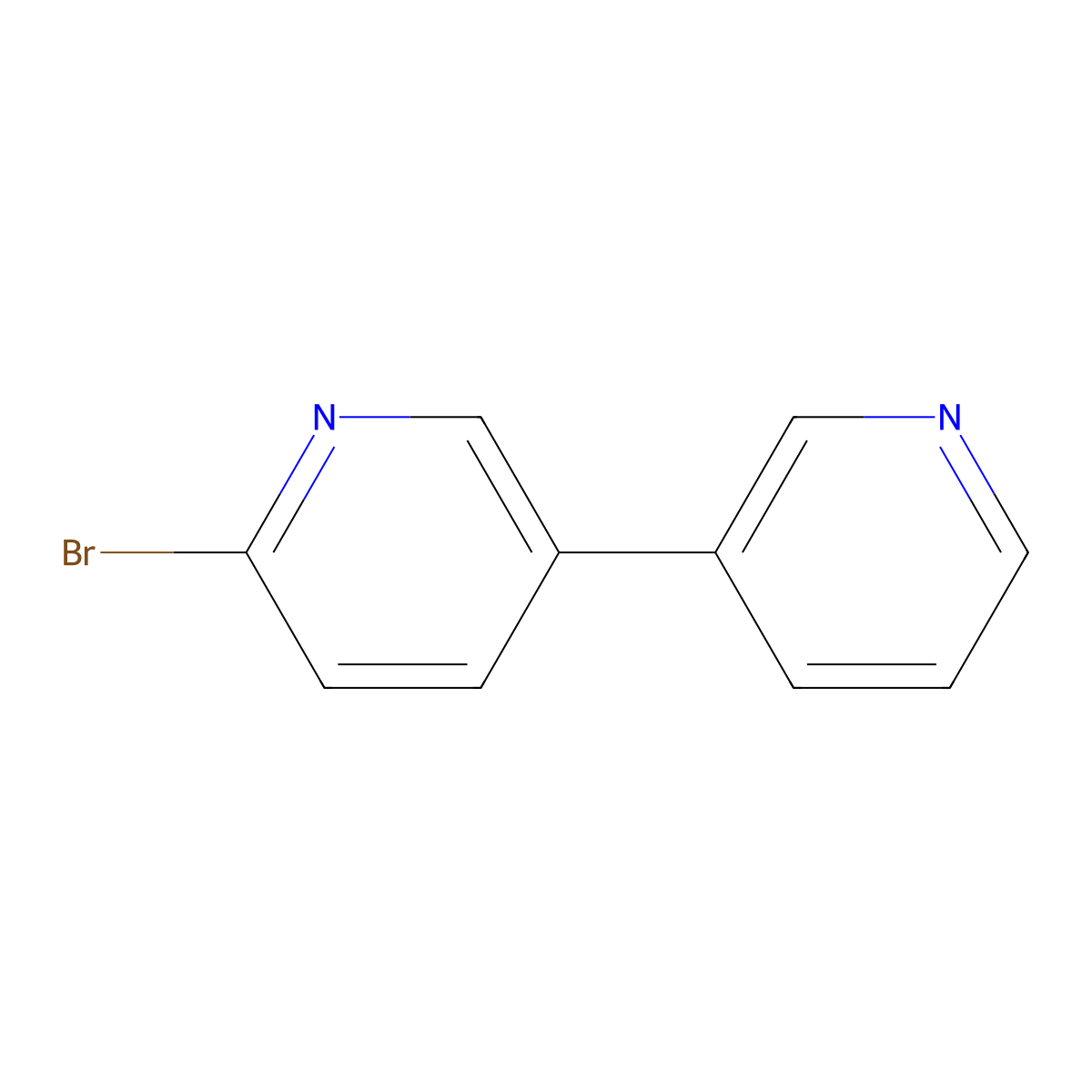 2-Bromo-5-(pyridin-3-yl)pyridine molecular structure, CAS 1088410-80-3