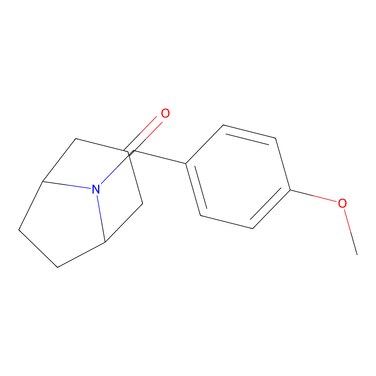 8-[(4-Methoxyphenyl)methyl]-8-azabicyclo[3.2.1]octan-3-one molecular structure, CAS 108842-33-7