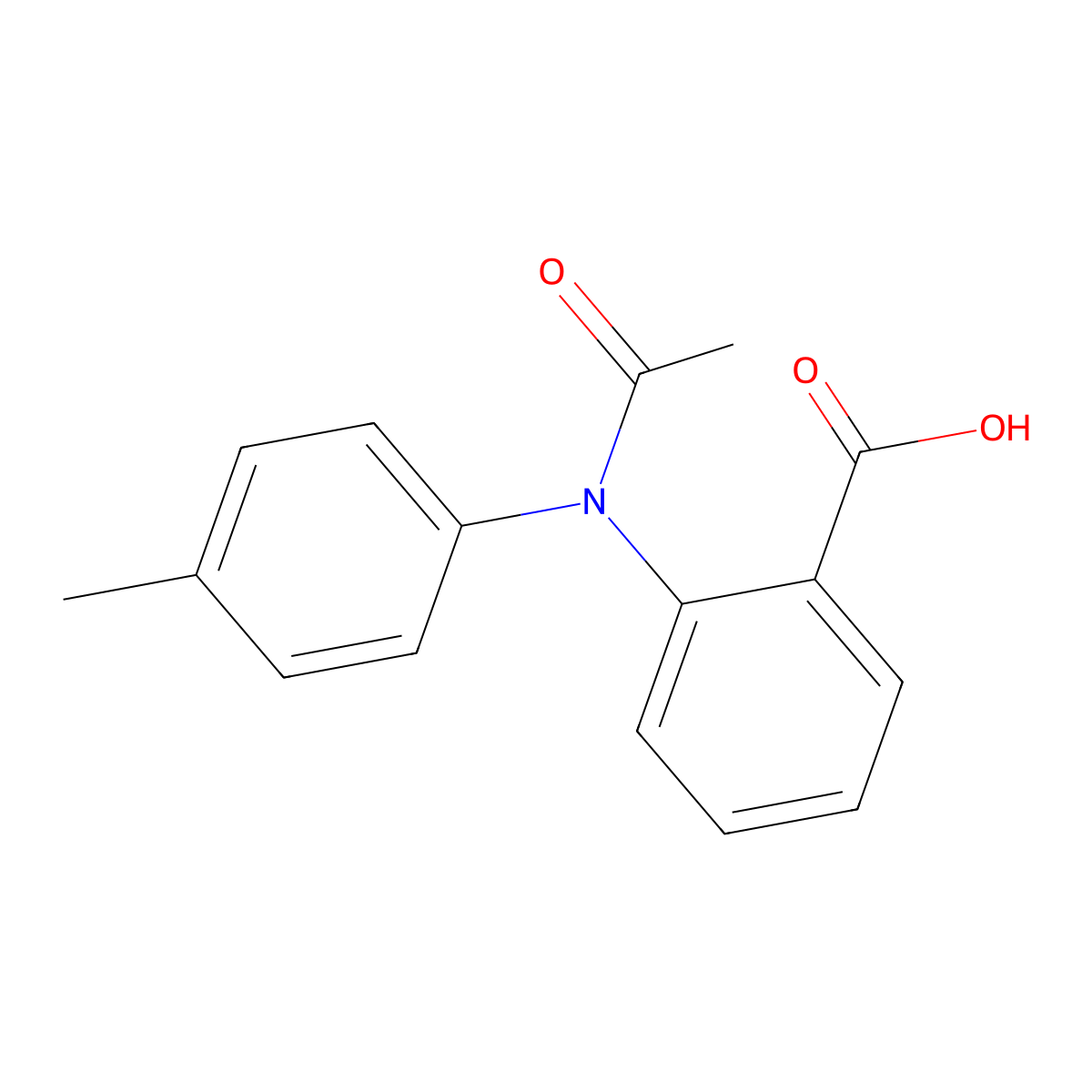 2-[N-(4-methylphenyl)acetamido]benzoic acid molecular structure, CAS 1088425-71-1