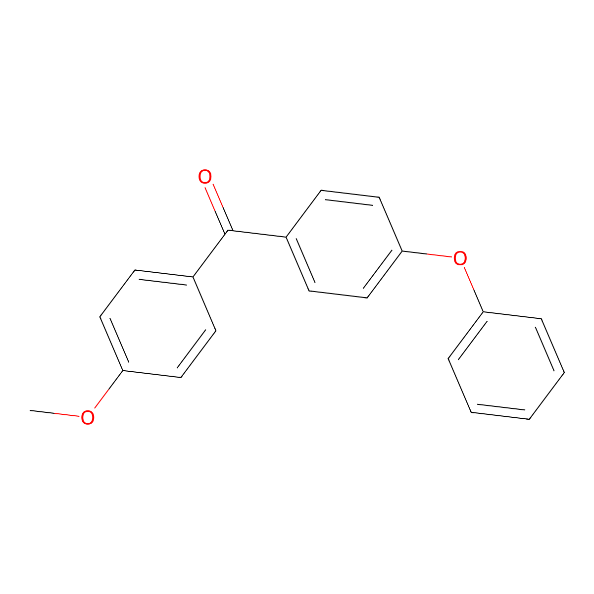 (4-Methoxyphenyl)(4-phenoxyphenyl)methanone molecular structure, CAS 108843-89-6