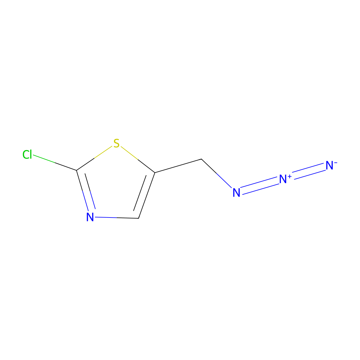 5-(Azidomethyl)-2-chloro-1,3-thiazole molecular structure, CAS 1088445-95-7