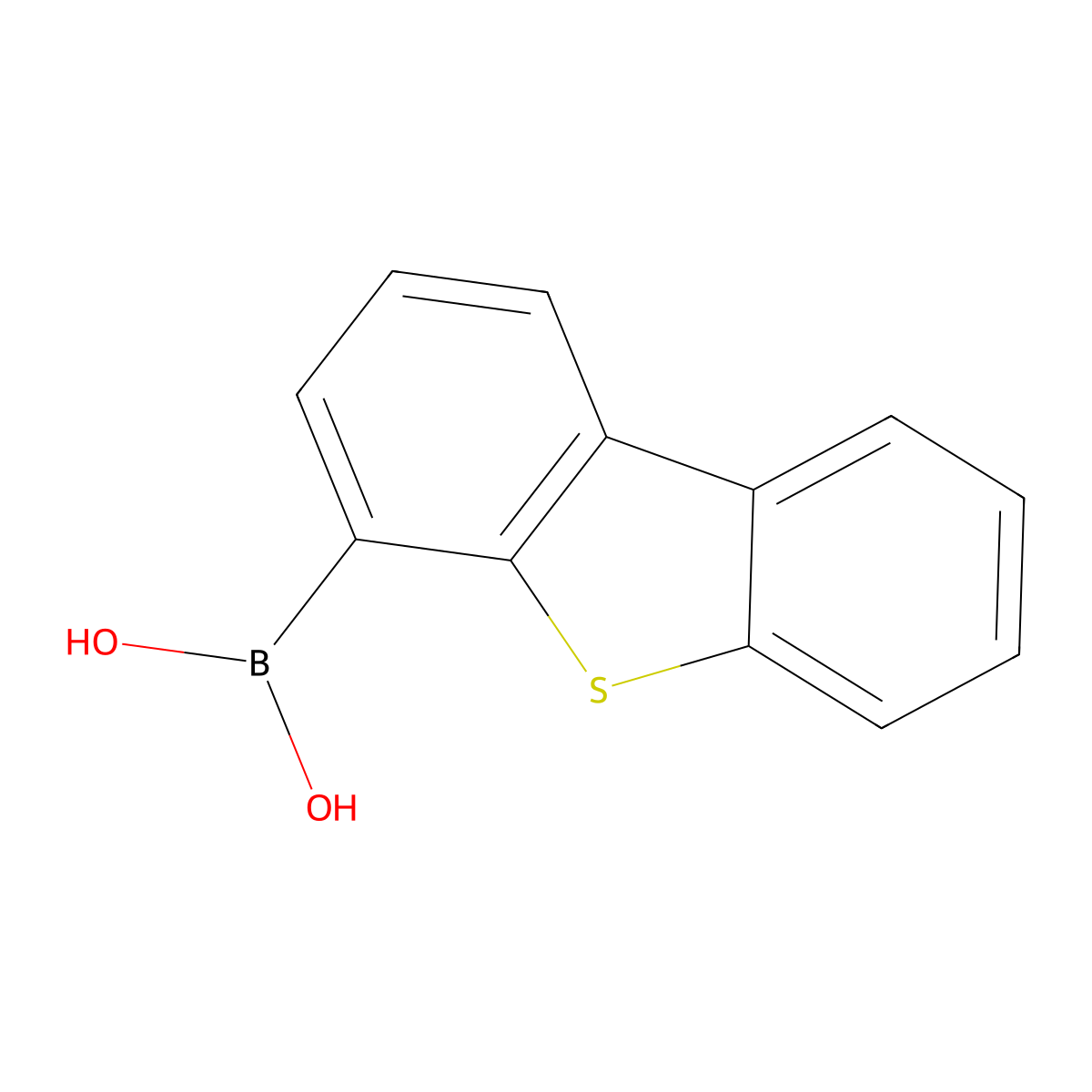 Dibenzothiophene-4-boronic acid molecular structure, CAS 108847-20-7