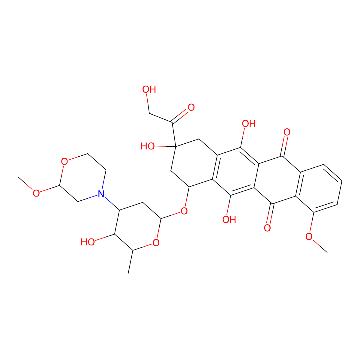 Nemorubicin molecular structure, CAS 108852-90-0