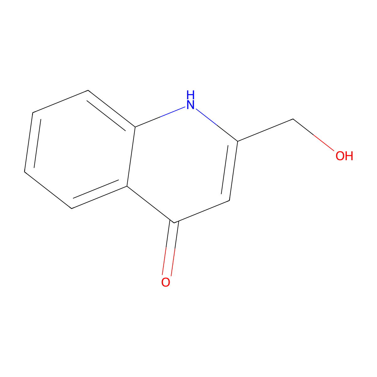 2-(hydroxymethyl)-4(1H)-Quinolinone molecular structure, CAS 1088522-80-8