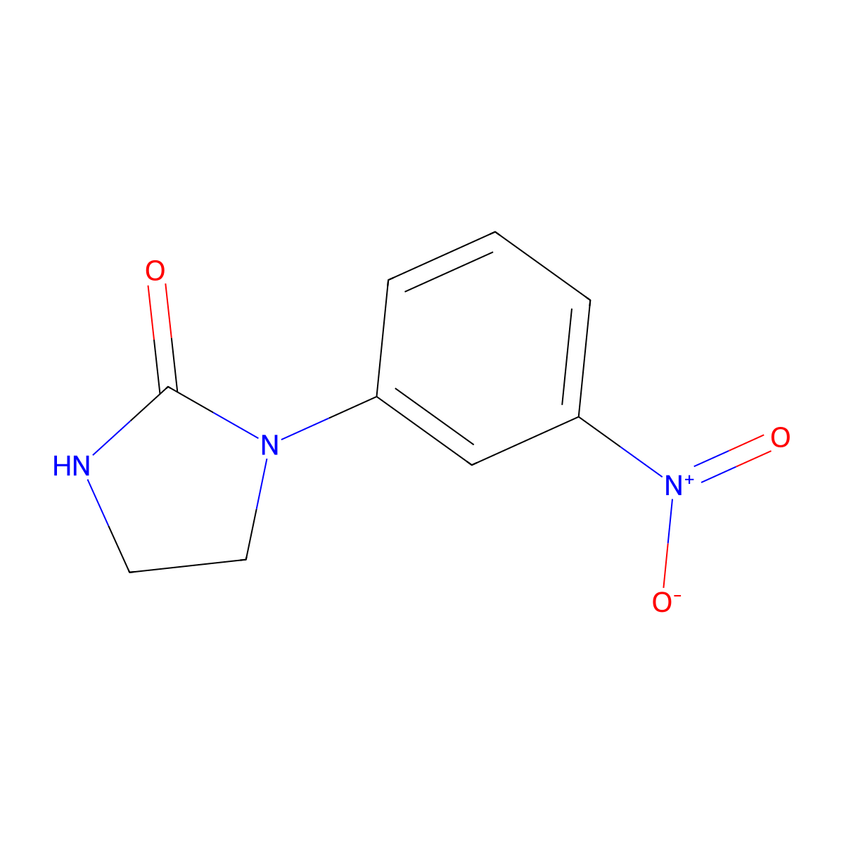 1-(3-Nitrophenyl)imidazolidin-2-one molecular structure, CAS 108857-45-0