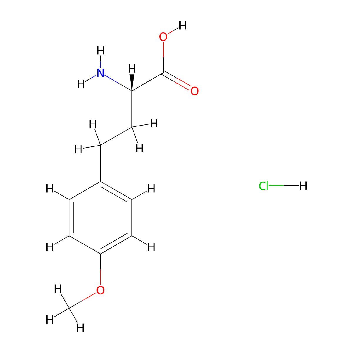 (2S)-2-amino-4-(4-methoxyphenyl)butanoic acid hydrochloride molecular structure, CAS 1088807-19-5