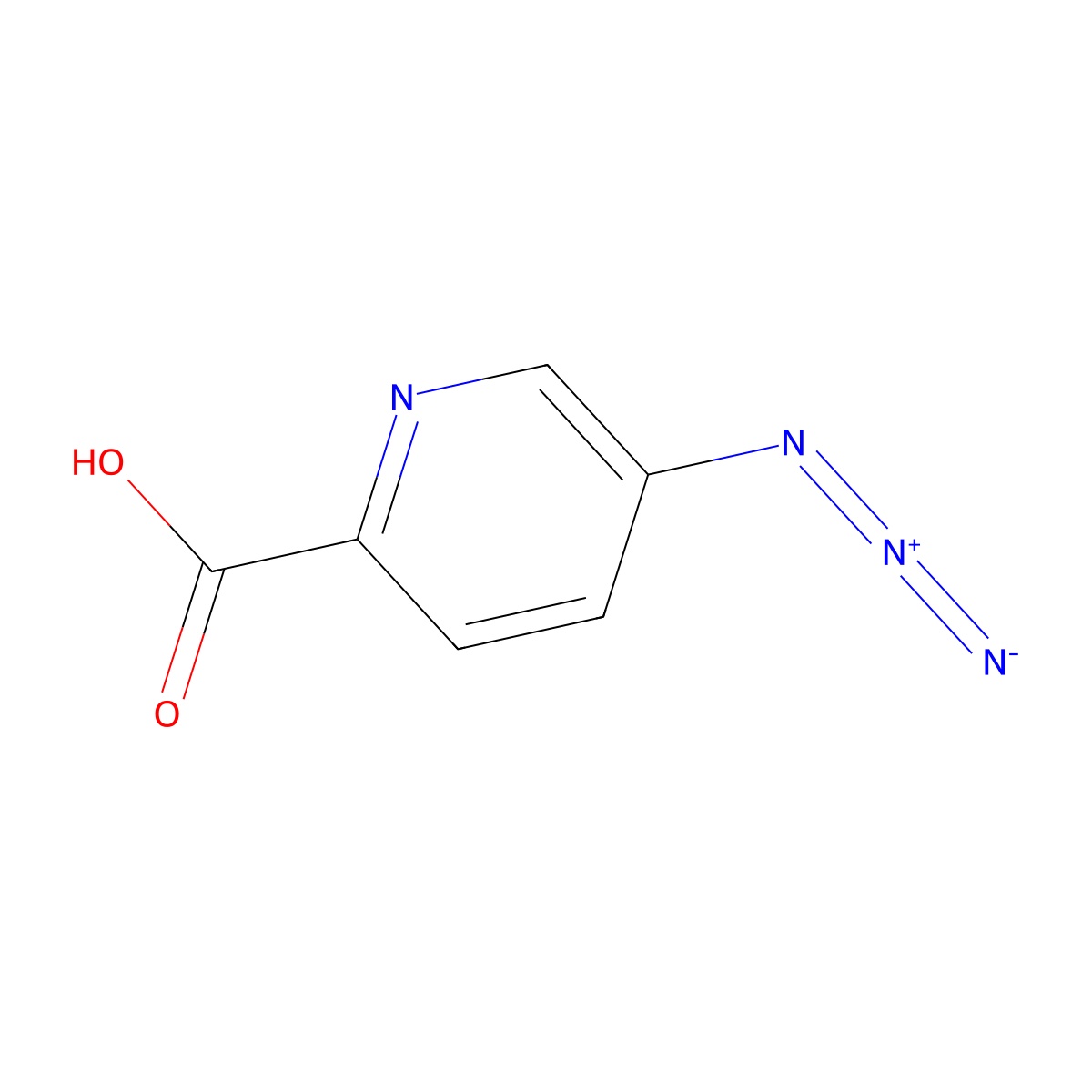5-Azidopyridine-2-carboxylic acid molecular structure, CAS 108885-79-6