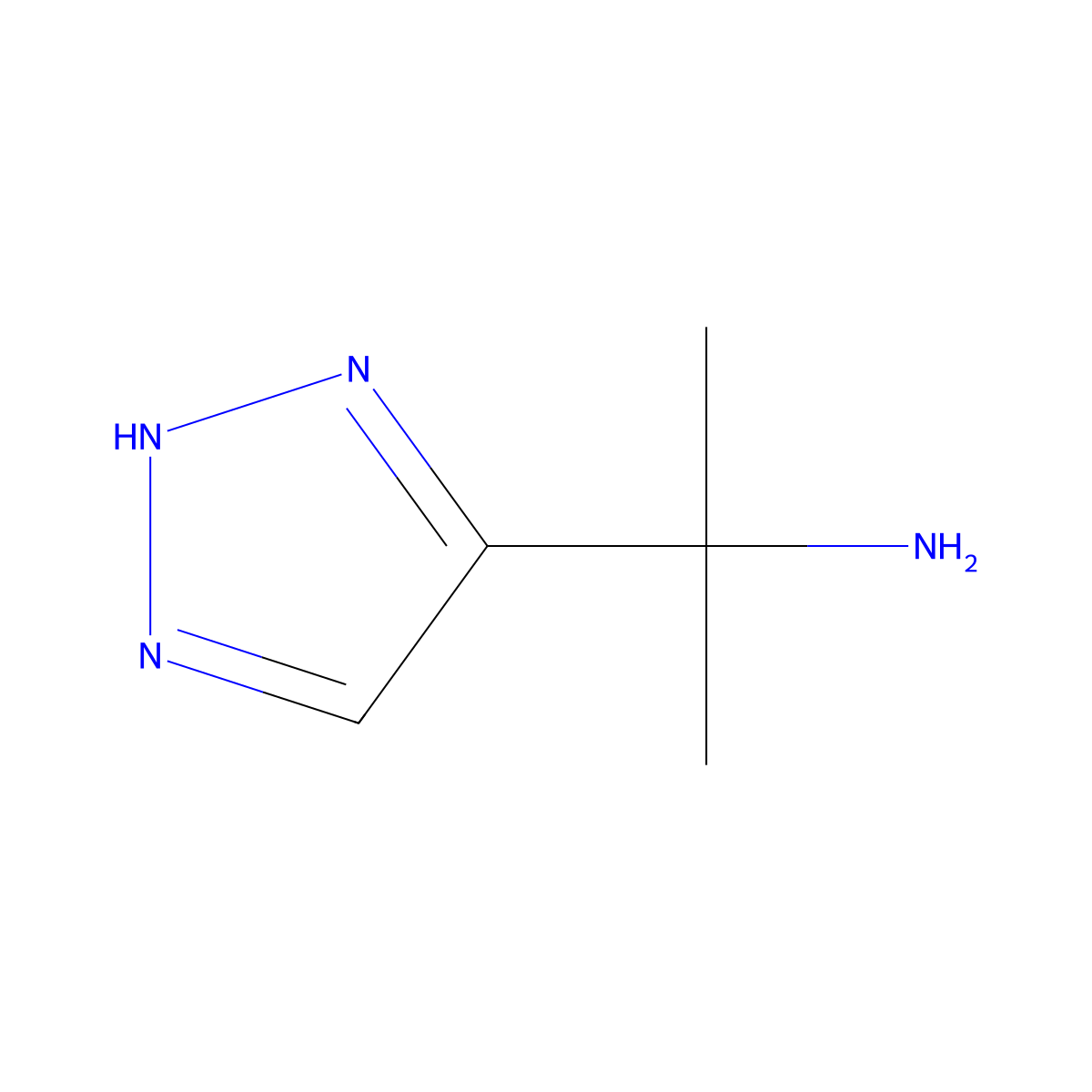 2-(1h-1,2,3-Triazol-4-yl)propan-2-amine molecular structure, CAS 1088886-66-1